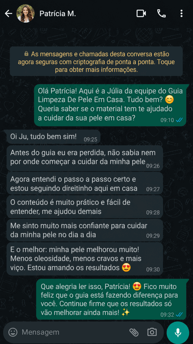 Print de depoimento no WhatsApp 3