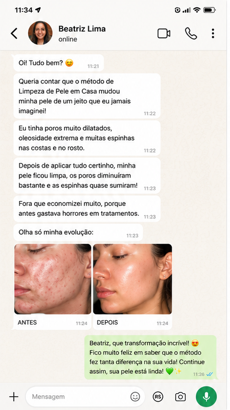 Print de depoimento no WhatsApp 1