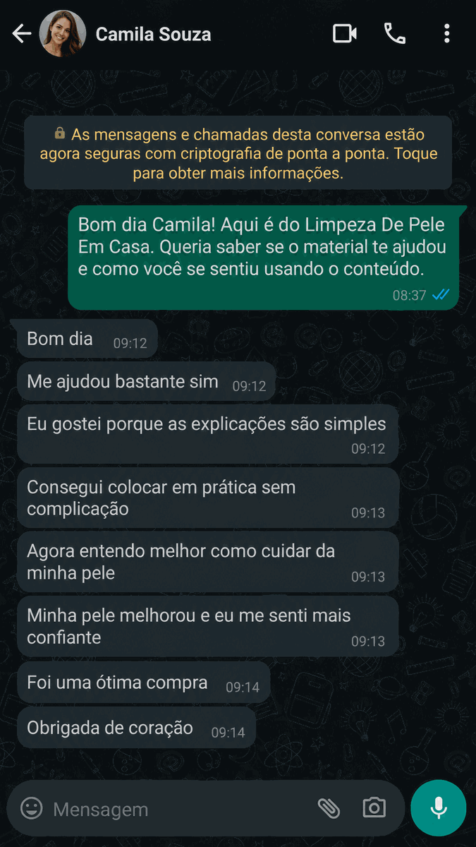 Print de depoimento no WhatsApp 8