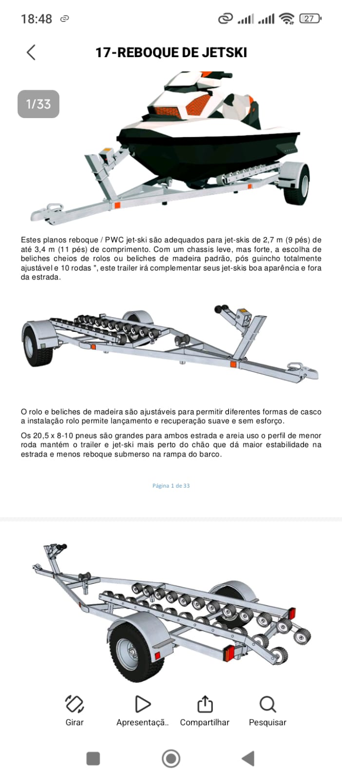 Projeto de Reboque Jetski