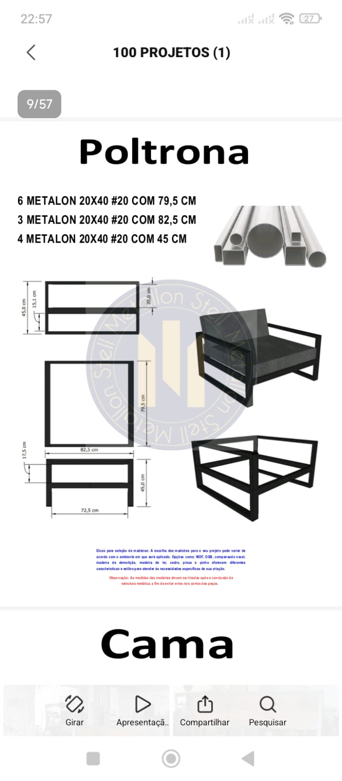 Projeto de Poltrona